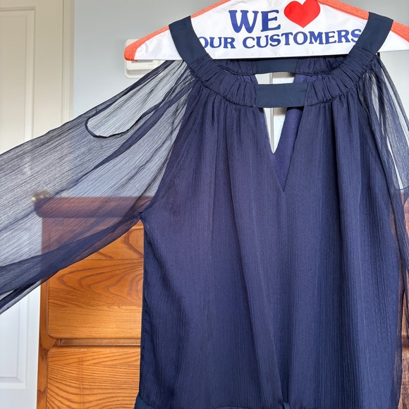 Liberty Sage Size S Navy Dress - Picture 2 of 9